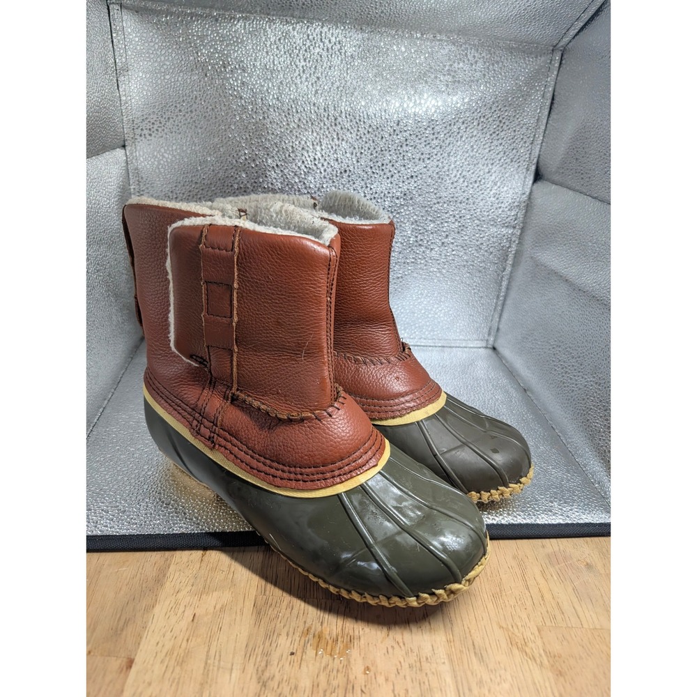 Superior Boot Co Women Brown Leather Duck Boots Thinsulate Insulated CWSP03 Sz 8 - Picture 2 of 11